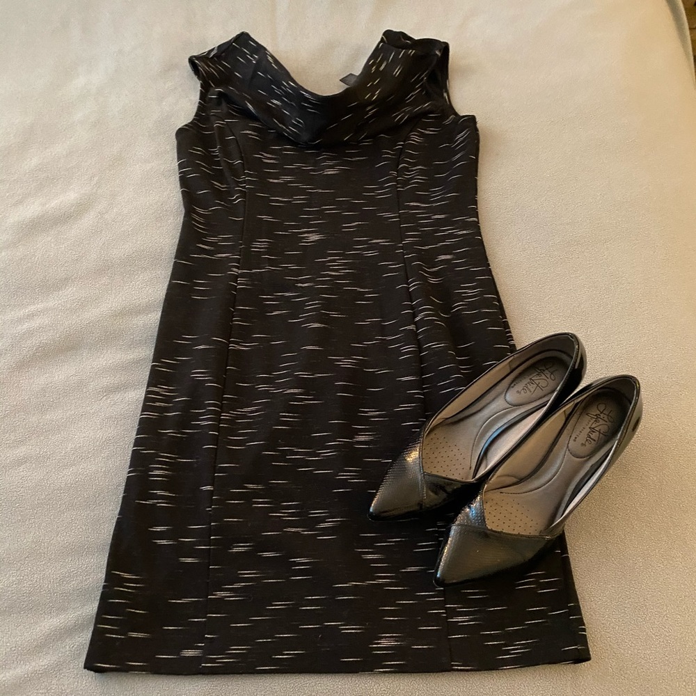 Ann Taylor Cowl Neck Sleeveless Dress